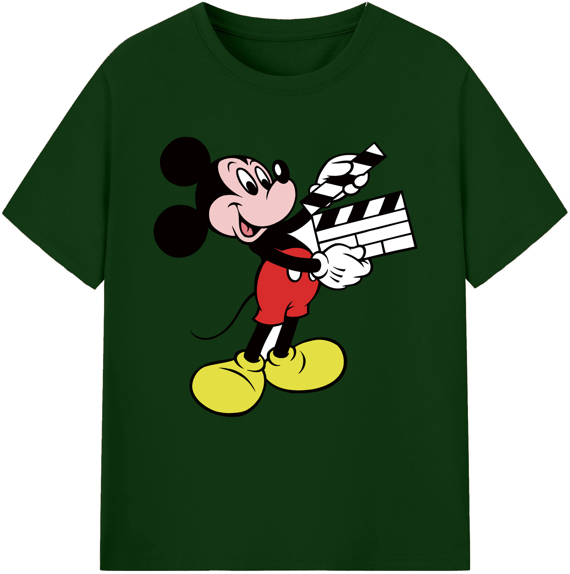 （画像用） ミッキーマウス Mickey Mouse 綿100％半袖Tシャツ（フロントプリント）